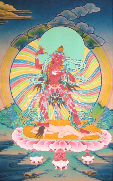 A wisdom dakini (Skt. Vajrayogini).