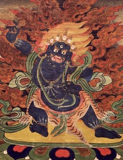 One of the eight great bodhisattvas and lords of the three families.