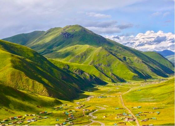 The highest mountain in the valley of the Ser Chu.