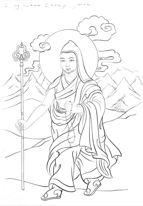 A student of Düdjom Lingpa, a teacher of Düdjom Jikdral Yéshé Dorjé.