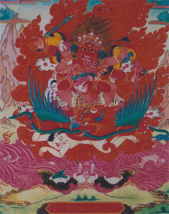 The lord of the Nöjins, and one of the main chökyong (dharma protectors) of the Düdjom Tersar.