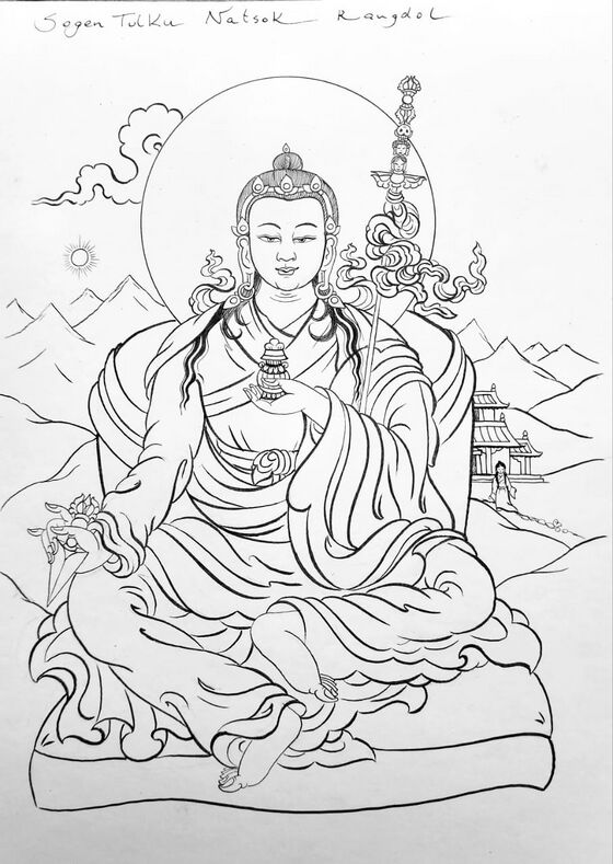 A student of Düdjom Lingpa, a chödak of Trülku Drimé Özer and of Déwé Dorjé.