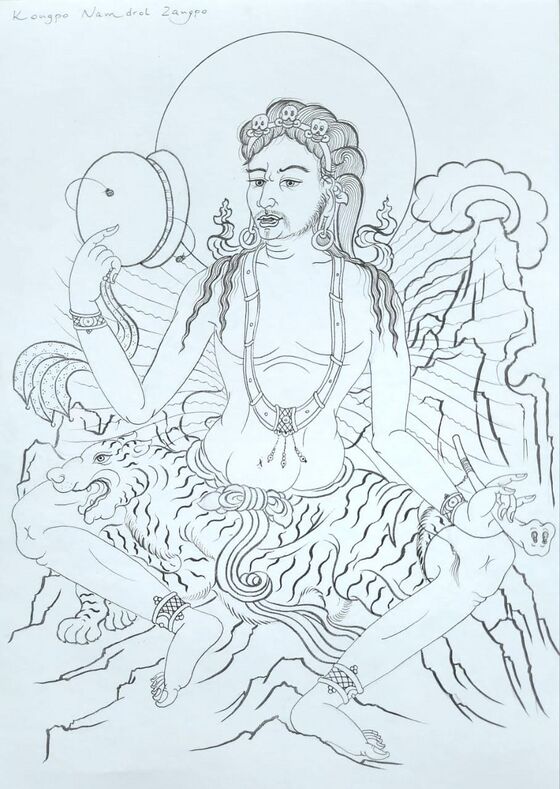 A student of Düdjom Lingpa from the Mar Chu Valley.